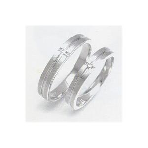 結婚指輪 ホワイトゴールド ペアリング 安い マリッジリング Wgk10 レディース 内側にブルーダイヤ 筆記体日本語刻印無料 Cnmedios Com