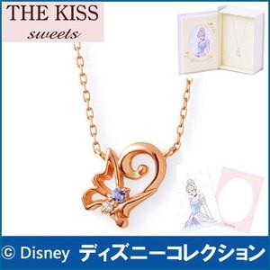 ネックレス ディズニー プリンセス シンデレラ THE KISS ピンクゴールド レディース ダイヤ...