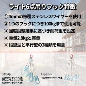 ライト6点吊りフック RTF-4H 平行型 φ...の詳細画像2