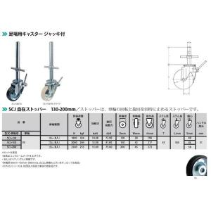ジャッキ付きキャスター 6インチ 150mm ...の詳細画像1