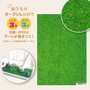 2個まで追跡メール便対応可能　自宅で簡単に焼き付けできる転写紙　Oven Ink（オーブンインク）　グリーンターフ　A4サイズ　1枚｜j-o-a-t