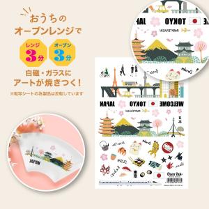4個まで追跡メール便対応可能　自宅で簡単に焼き付けできる転写紙　Oven Ink（オーブンインク）　ウェルカム東京　A6サイズ　1枚｜j-o-a-t