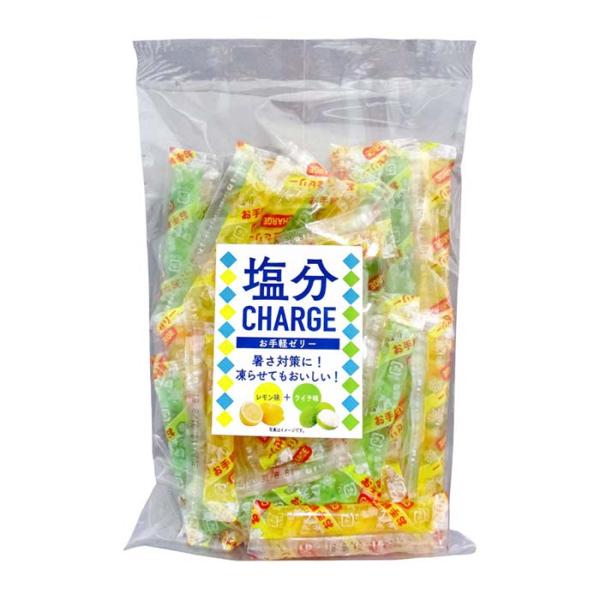 日本緑十字社　軽減税率対象商品　塩分チャージゼリーレモン＆ライチ　500g　414022　熱中症・暑...