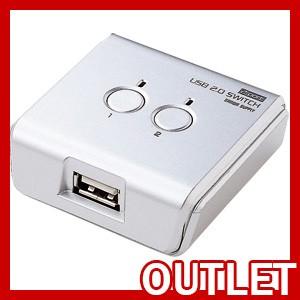 【アウトレット品】[サンワサプライ］USB2.0手動切替器（2:1) SW-US22