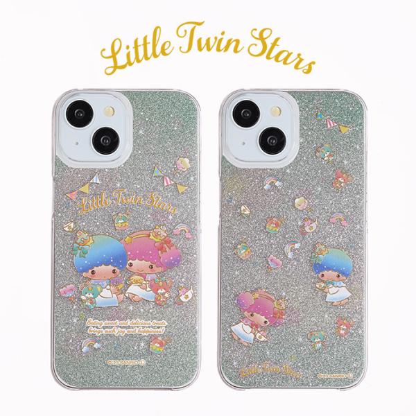 サンリオキャラクターズ　リトルツインスターズ　スマホケース　キラキラおやつタイムシリーズ