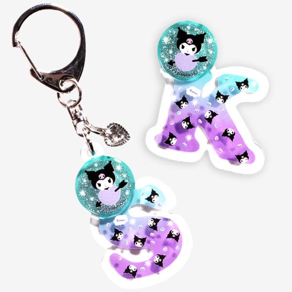 クロミ　アルファベット小　アクリル　チャーム　キーホルダー