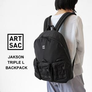 アートサック リュック レディース メンズ ARTSAC JAKSON TRIPLE L BACKPACK ジャクソン トリプル バックパック 52011 リュックサック デイパック ナイロン｜j-piaplus