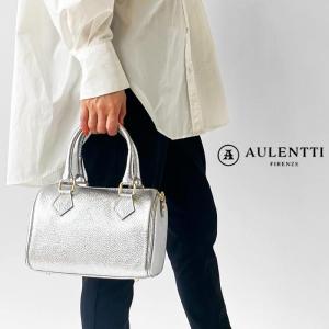 【美品】AULENTTI オウレンティ 2WAYスクエアボストン AULENTTI ボストンバッグ AULENTTI/レザー2WAYスクエアボストン