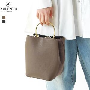 【美品】AULENTTI ハンドバッグ 2way ショルダーバッグ ゴールド金具 AULENTTI ショルダーバッグ バッグ 「AULENTTI/オウレンティ」金具