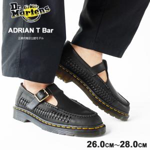 ドクターマーチン シューズ メンズ Dr.Martens Adrian T Bar エイドリアン Tバー Tストラップ 革靴 レザー コルクソール 31622001 (正規販売店)(クーポン対象外)｜j-piaplus