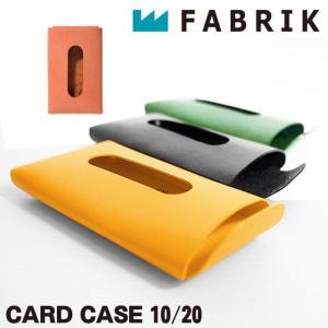 FABRIK ファブリック カードケース 名刺入れ ワックスコーティング レザー 本革 マド付き メンズ レディース CARD CASE 10/20 (F13023)｜j-piaplus