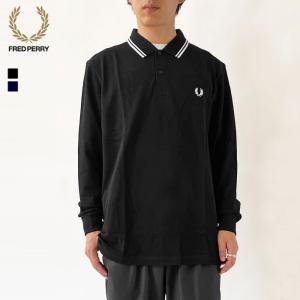 フレッドペリー　長袖ポロシャツ　黒✖️白　Sサイズ　美品 FRED PERRY（フレッドペリー） ポロシャツ 長袖 メンズ The Fred Perry