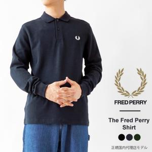 フレッドペリー ポロシャツ メンズ FRED PERRY M6006 長袖 ロングスリーブ 鹿の子 ワンポイント 無地 (クーポン対象外)｜j-piaplus