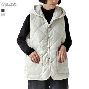 LAVENHAM（ラベンハム） キルティングベスト 36 グレー レディース