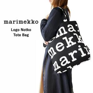 marimekko マリメッコ トートバッグ コットンキャンバス エコバッグ ロゴプリント NOTKO LOGO ノトゥコ (047312-911)｜j-piaplus