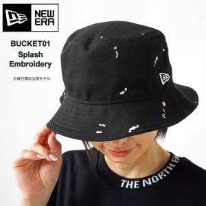 ニューエラ バケットハット NEW ERA BUCKET01 Splash Embroidery 13750599 帽子 バケハ スプラッシュエンブロイダリー 刺繍｜j-piaplus