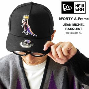 ニューエラ キャップ NEW ERA 9FORTY 940 A-FRAME JEAN MICHEL BASQUIAT ベースボール 帽子 コラボ ジャン ミシェル バスキア 13772629｜j-piaplus