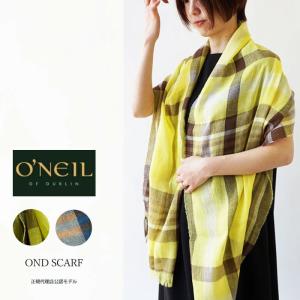 O'NEIL OF DUBLIN オニールオブダブリン ストール 大判 ショール レディース コットン×リネン 薄手 春 夏 53×186cm OND SCARF (180LC)｜j-piaplus