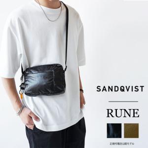 サンドクヴィスト SANDQVIST ミニ ショルダーバッグ リップストップナイロン 薄マチ メンズ レディース 小さめ 軽量 RUNE (SQA1925/SQA1926)｜j-piaplus