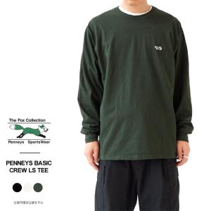 フォックスコレクション ペニーズ カットソー Tシャツ メンズ レディース The Fox Collection PENNEYS BASIC CREW LS TEE PN21S017 長袖 クルーネック｜j-piaplus