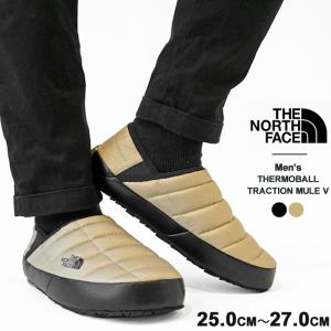 ノースフェイス スニーカー モック シューズ メンズ THE NORTH FACE MEN'S THERMOBALL TRACTION MULE V NF0A3UZN 中綿 裏ボア スリッポン｜j-piaplus