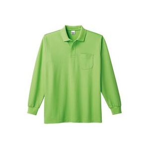 (サイズＳＳ〜3Ｌ/全16色)Ｔ／Ｃ長袖ポロシャツ(ポケット付き)5.8オンス0169-VIP(ブラ...