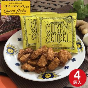 【東京駅倉庫出荷】【常温商品】三州総本舗 エチオピアンカレーせんべい 4袋入 HANAGATAYAオリジナル のし不可