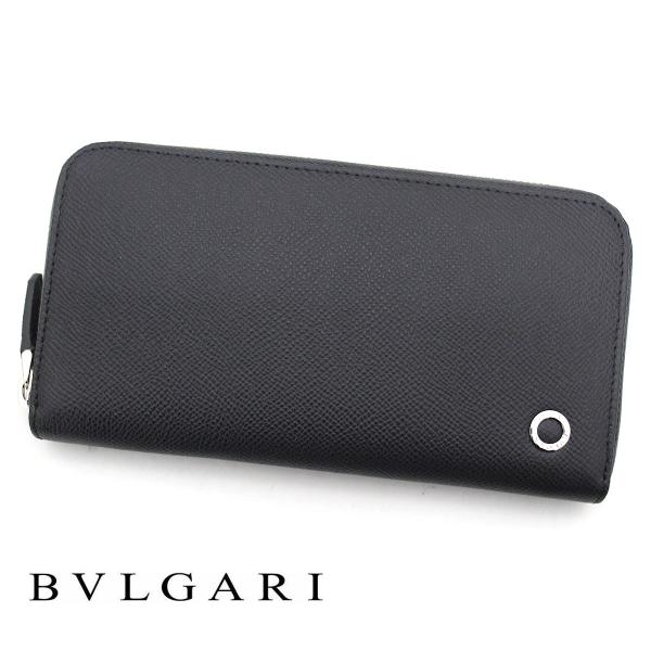 BVLGARI ブルガリ 289101 ブルガリ・ブルガリマン 小銭入れ付 ラウンドファスナー長財布...