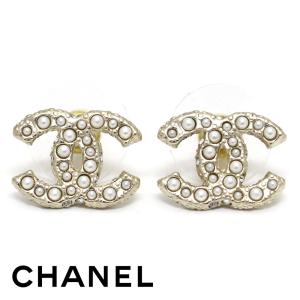 CHANEL シャネル A64766 B06258 ND321 ピアス 両耳用 アクセサリー CCマーク ココマーク ベビーパール レディース 女性用 ゴールド 新品 箱付