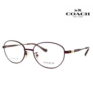 COACH コーチ HC5153TD 9413 53　OPTICS 伊達眼鏡 メガネフレーム アイウェア チタン オーバル サテンバーガンディー レディース 女性用 正規品｜j-sekine2nd