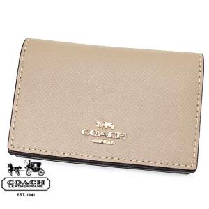 COACH　アウトレット　87731 IMTAU コーチ　クロスグレイン レザー ビジネス カード ケース 名刺入れ トープ｜j-sekine2nd