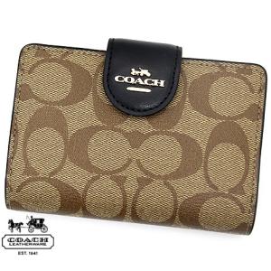 COACH（コーチ） 財布 折財布 二つ折り シグネチャー アウトレット
