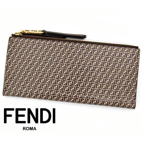 FENDI　フェンディ　8M0405 AHM1 F1FNK　FFロゴ　レザー　ロング ウォレット　小...