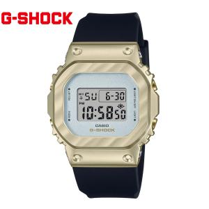 CASIO G-SHOCK GM-S5600BC-1JF カシオ 腕時計 WOMEN レディース Bell e Courbe 5600シリーズ デジタル メタルカバー レディース ライトイエローゴールド｜j-sekine2nd