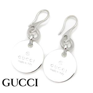 GUCCI グッチ 151391 J8400 8106 トレードマーク サークル プレート ロゴ フックタイプ ジプシー ピアス アクセサリー シルバー レディース 両耳用｜j-sekine2nd