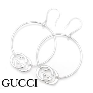 GUCCI グッチ 223322 J8400 8106  インターロッキングGG フックピアス ジプシー アクセサリー シルバー レディース 両耳用｜j-sekine2nd