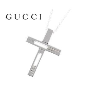 GUCCI グッチ 228364 J8400 8106 カットアウト Gクロス 十字架 ネックレス ペンダント アクセサリー シルバー メンズ レディース ユニセックス｜j-sekine2nd