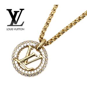 LOUIS VUITTON ルイヴィトン M00759 コリエ・ルイーズ バイ ナイト ネックレス ペンダント アクセサリー ゴールド ストラス 新品｜j-sekine2nd