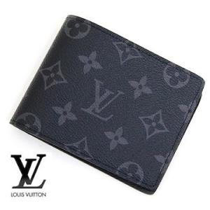 LOUIS　VUITTON 　ルイヴィトン　M61695　モノグラム・エクリプス　小銭入れ無し　二つ折り財布　ポルトフォイユ・ミュルティプル