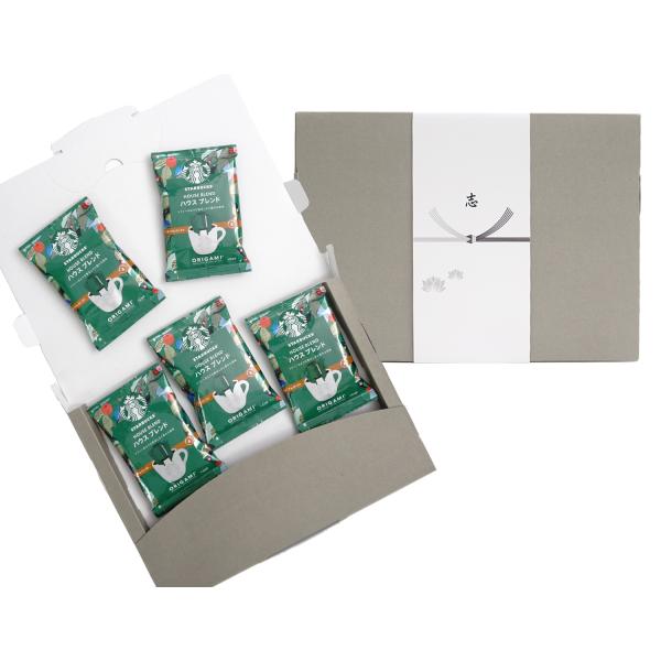 香典返し 志のし 粗品 ギフト スタバ コーヒー のし付き 箱入り ギフト包装済み 初盆 新盆 お返...