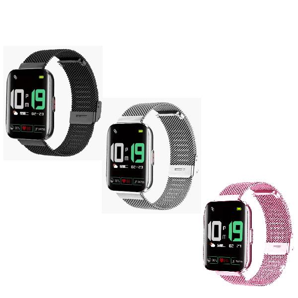 アリアス 検温器付スマートウォッチ メッシュベルト WW21062S-MBK WW21062S-MS...