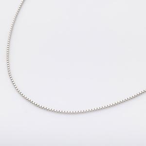 ネックレス プラチナ ベネチアン チェーン 60cm 幅0.8mm フリー