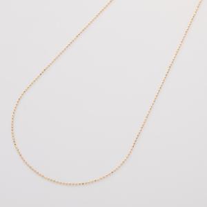 プラチナ750 PT750 K18 18金【アズキチェーン】ネックレス 小豆 あずき