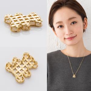 透かしデザイン ボールモチーフ K18 WG ペンダントトップ ゴールド 18