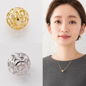 JMP⭐K18ペンダントトップ⭐無色透明⭐CZ⭐直径8㍉⭐トップのみの発送 透かしデザイン ペンダントトップ K18/WGペンダント 18金 約0.8g