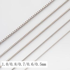 Pt850 35cm 38cm 40cm ベネチアン チェーン ネックレス 0.6mm 送料無料