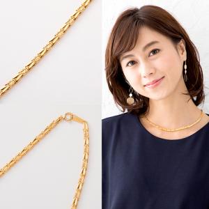 K24 純金 ペタルネックレス 約1.0g 24金 38cm ペタルチェーン ゴールド