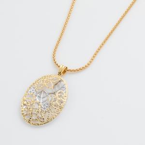 透かしデザイン ペンダントトップ K18/WGペンダント 18金 約0.8g