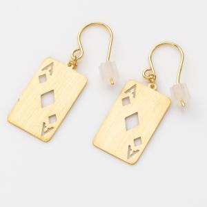 ビジュードエム ひらがな シングル ピアス K18YG 箱 販売証明書 新品