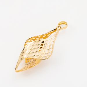 透かしデザイン ボールモチーフ K18 WG ペンダントトップ ゴールド 18